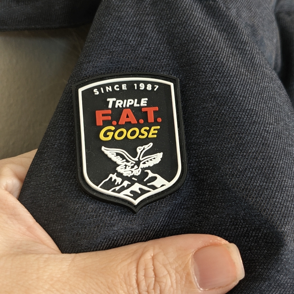 Triple F.A.T Goose Down Colburn Puffer Parka Jacket in Navy Blue Size Small NWT - Picture 12 of 16
